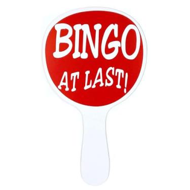 Imagem de Tapp Collections Placa de remo portátil de bingo - vermelho/finalmente bingo