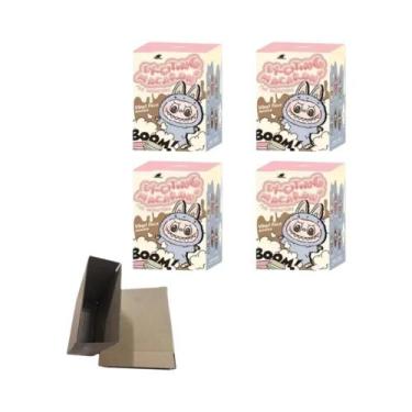 Imagem de Caixa Surpresa Kawaii Labubu Monstro PVC Esmaltado Figura Boneca Chave