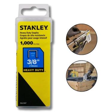 Imagem de Grampo Grampeador Stanley Heavy Duty 10mm 3/8 Pol. Tapeceiro Marceneir