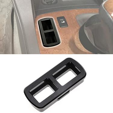 Imagem de URLWALL Placa De Interruptor Duplo Para Console Lexus Gx470/Lx470, Alumínio Usinado Em Cnc, Botão Pressão, Manual, Preto