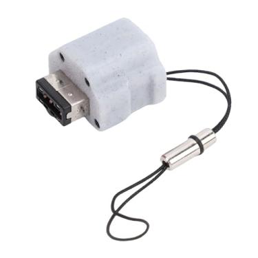 Imagem de Luqeeg GBA SP para USB C Adaptador, Garantindo Compatibilidade Contínua Petg Material GBA SP Carregador Com Fone de Ouvido de 3,5 Mm Adaptador de Carregamento de Corda Anti -perda (Cinza)