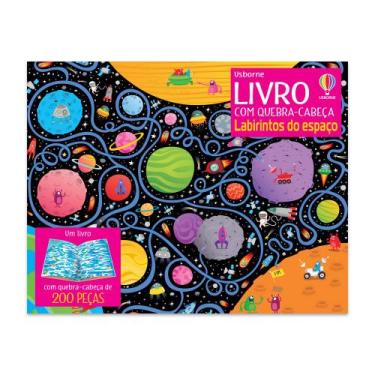Imagem de Livro - Labirintos do espaço: livro com quebra-cabeça