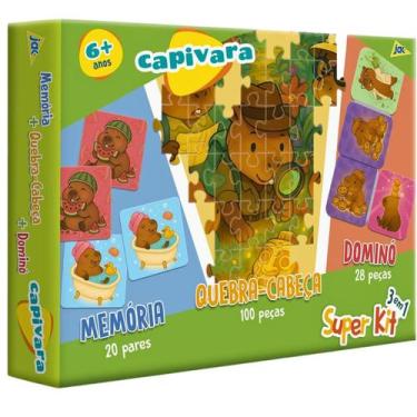Imagem de Jogo de Tabuleiro Super Kit Diversos Jogos Capivara Toyster