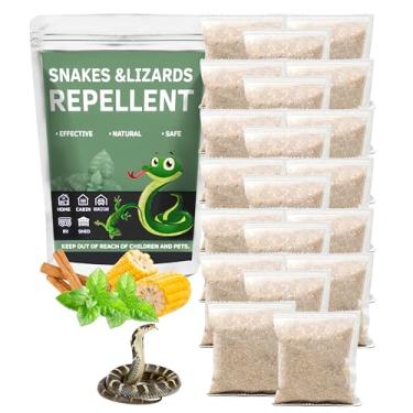 Imagem de Repelente natural de cobras, pacote com 20 para quintal, grânulos seguros para animais de estimação e crianças – Dissuasor de cobra de longa duração para jardim, garagem e pátio, 100% à base de