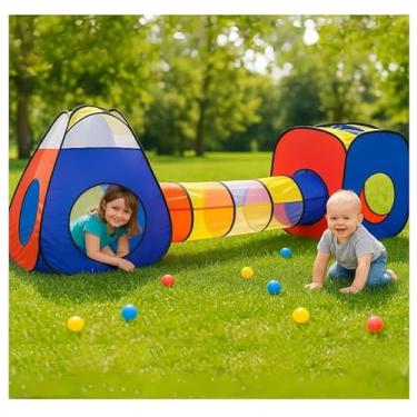 Imagem de Barraca Infantil 5 em 1 Colorida - Cabana Infantil Menino e Menina - Estimula Coordenação Motora e Criatividade - Ideal para todos os Ambientes - Fácil Montagem e Desmontagem