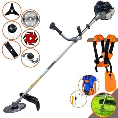 Imagem de Roçadeira Cg430b 43cc Com Facas 2p, 3p, 6p, 40d, Trimmer