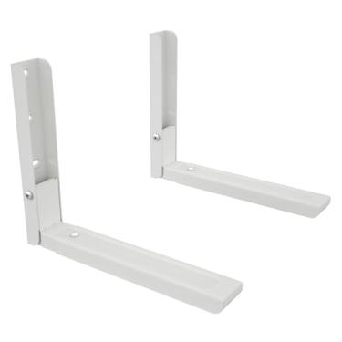 Imagem de AVF Suportes universais de aço para micro-ondas montados na parede em branco (conjunto de 2)