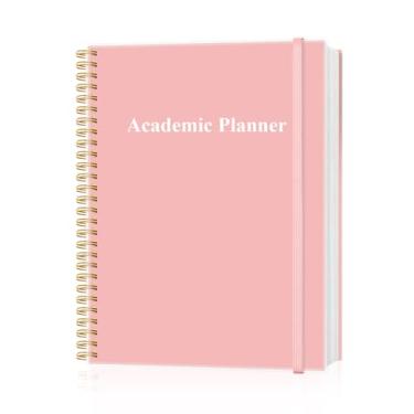 Imagem de Agenda acadêmica para 2026 ou a qualquer momento – 21,6 x 28 cm, planejador semanal sem data para estudantes de ensino doméstico, ensino médio, faculdade e enfermagem, 200 páginas, rosa
