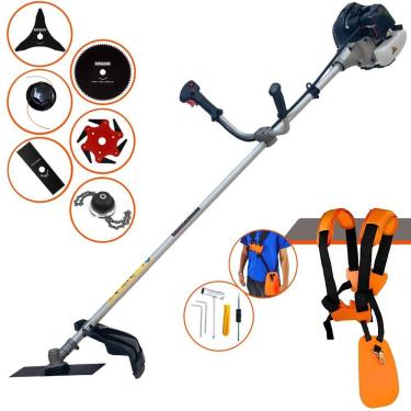 Imagem de Roçadeira Anmax Cg430b 1,7hp 43cc + Faca 3p 6p 80d E Trimmer