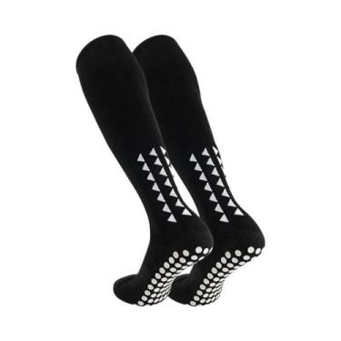 Imagem de Meias Unissex De Cano Alto Com Grip Para Esportes, Respiráveis E Antic