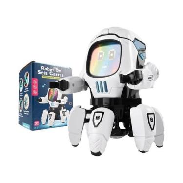 Imagem de Robô Dançante LED Octopus Para Crianças Com Música, 6 Garras, Brinqued