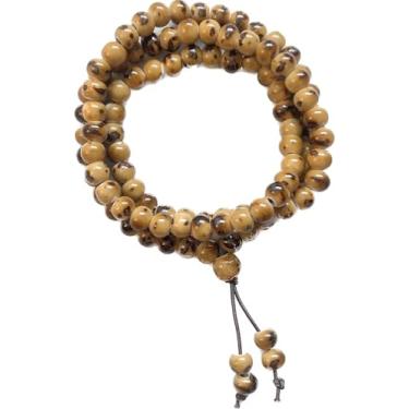 Imagem de Pulseira feminina nativa americana fofa colorida de cerâmica com 3 fileiras de largura empilhável com contas elásticas vintage joias nativas boêmias, hippie, colar para mulheres, Medium, Cerâmica