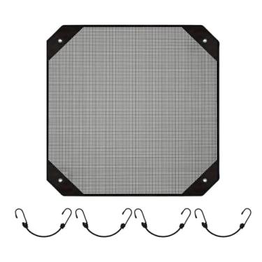 Imagem de Wswqop Capa Universal para Ar Condicionado Central, Preta, com Proteção para Ganchos, Capa Externa, Capa de Malha para Unidade Externa, 81cmx81cm