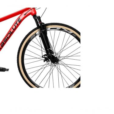 Imagem de Bicicleta Aro 29 Absolute Nero 5 Câmbio Shimano 24v Acera K7 Garfo Com Trava Freio A Disco vermelho Tam: 17