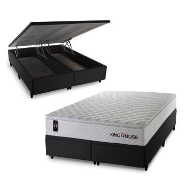 Imagem de Cama Box Baú New Moon com Molas Ensacadas 193x203 King House