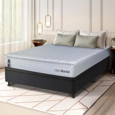 Imagem de Cama Box Baú Luanda Espuma D28 Casal 138x188 King House