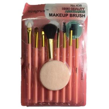 Imagem de Kit de pinceis para maquiagem - 9 peças - Hengrun