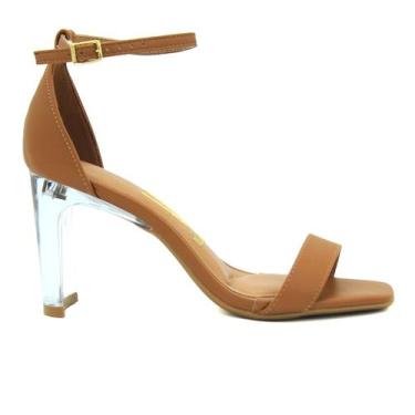 Imagem de Sandália Vizzano Original Calcanhar Fechado Feminino 401, 35, Camel