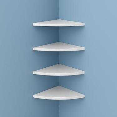 Imagem de Prateleiras canto quina redonda meia lua decoração de Quarto - Designe