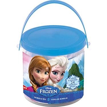 Imagem de Borracha Top Frozen Pote Pvc 24 Unidades, Disney, 7897476679181, Colorido, Pacote de 24