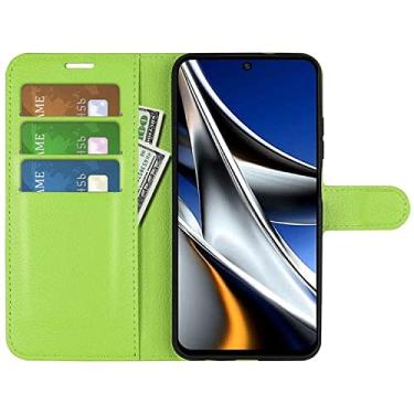 Imagem de Capa Capinha Carteira Xiaomi Poco X4 Pro 5g Case Couro Flip Wallet Stand Com Fun��o Suporte (Verde)