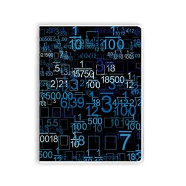 Imagem de Caderno com ilustração digital de ciência, tecnologia de ciência, capa de goma para diário de capa macia