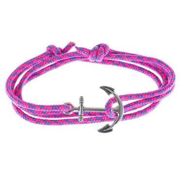 Imagem de West Coast Paracord — Pulseiras femininas ajustáveis com âncora náutica e anzol – Feito de corda de nylon