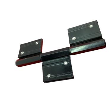 Imagem de DOBRADICA ENCAIXE LINHA 42 TRIPLA SD-333 PORTA GIRO ABRIR ALUMINIO PRETO