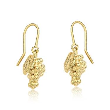 Imagem de Brincos Cacho de Uvas Revestidos em Ouro - VL ACCESSOIRES