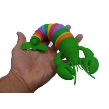 Imagem de Brinquedo Lagosta Divertida Flexível colorida - fun game
