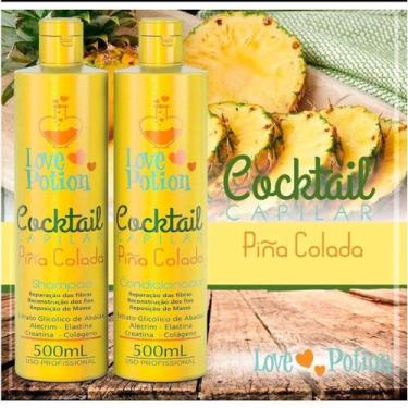 Imagem de Kit  cocktail capilar pinã colada  - shampoo + condicionador love poti