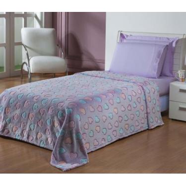 Imagem de Cobertor INFANTIL estampado BRILHA NO ESCURO manta flannel  - SAFIRA E