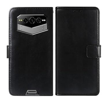 Imagem de AQGGIIXY Capa para Doogee V Max Plus (6,5 polegadas), capa flip de couro PU premium com suporte para cartão e suporte para Doogee V Max Plus - preta