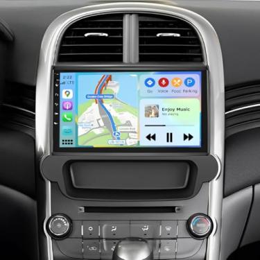 Imagem de 4 + 64 G estéreo para carro Chevrolet Malibu 20112012 2013 2014 2015 Android 14 sem fio Carplay Android Auto 22.9 cm Double Din receptor de rádio de carro FM WiFi GPS SWC câmera de backup Bluetooth