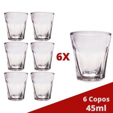 Imagem de Copo Shot Dose 45mL Vidro Cachaça Tequila Vodka Bar  6 un - TODO DIA, 