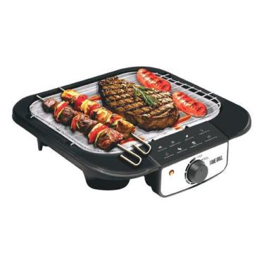 Imagem de Churrasqueira Elétrica Portátil Grelha Removível Bandeja Col - Fame