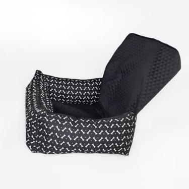 Imagem de Capa Protetora Pet Gigante para Banco Traseiro de Carro - Acessório Automotivo Impermeável com Zíper, Almofadas Laterais e Passagem de Cinto, Transporte Seguro de Cães e Gatos em Viagens(Preto)