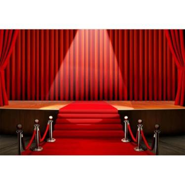 Imagem de Vie Savaran 2,1 x 1,5 m, tapete vermelho, tapete vermelho, passador, cortinas vermelhas, holofotes, palco, minimalista, fotografia, fundo, protagonista, espetáculo, cerimônia, estúdio, adereços para
