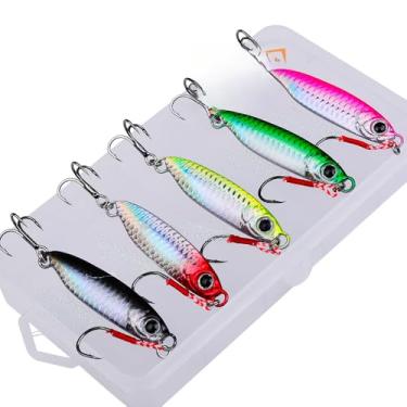 Imagem de Conjunto de Iscas Pesca 5pcs para Offshore Isca Arrasto Artificial Barco Kit Simuladas Acessório