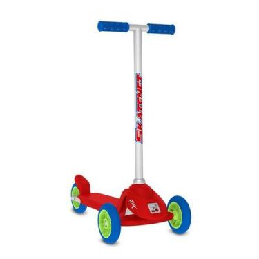 Imagem de Patinete Infantil 3 Rodas Skatenet Fly Vermelho - Bandeirante