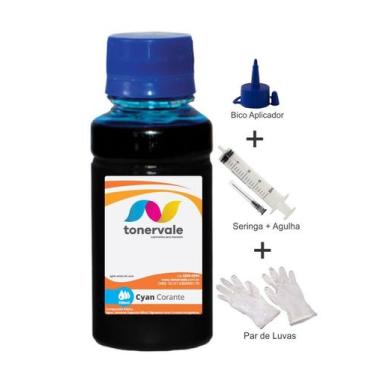 Imagem de Tinta Para Canon MG5210 CLI-126 Cyano 100ml Linha Platinum - Toner Val