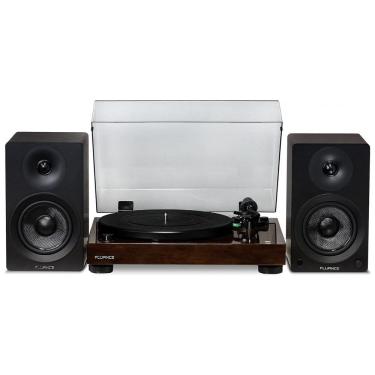 Imagem de Vitrola Toca Discos Retrô com Pré Amplificador e Alto Falantes, 90W, 110v, FLUANCE RT81AI41B, Preto