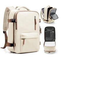 Imagem de Mochila de viagem WONHOX para mulheres impermeável 40x25x20cm preta