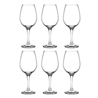 Imagem de Conjunto 6 Taças Vinho Água De Vidro Lira 295ml G4u