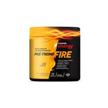 Imagem de Pré-treino Fire Cooper Energy Sabor Frutas Amarelas 300g