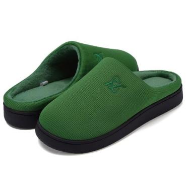 Imagem de Chinelos Landeer Memory Foam Cotton Couple Green Tamanho 46/47