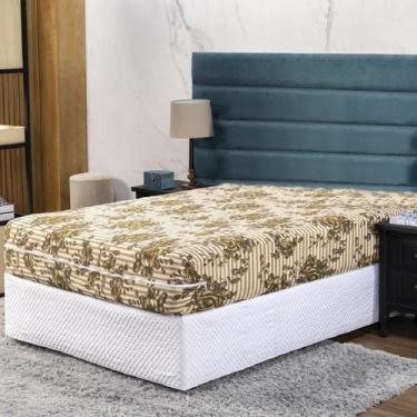 Imagem de Capa Colchão Viuva Solteirão 28Cm Zíper Malha Estampada 1 - Ametista D