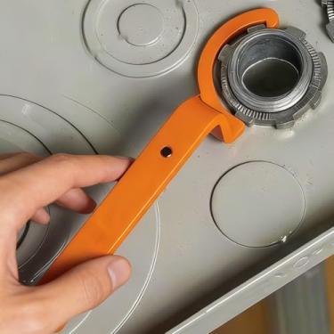 Imagem de Conjunto de chaves de fixação de conduíte, kit de ferramentas de aperto de porca de trava de 3 peças para conduítes elétricos de 1/5.1 cm 3/10.2 cm 2.5 cm - Aço de grau profissional para eletricidade