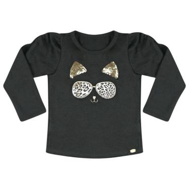 Imagem de Blusa Look Jeans Tricô Preta - 01 - PRETO-Feminino