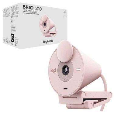 Imagem de Webcam Logitech Brio 300 Full Hd 1080p Rose Com Microfone